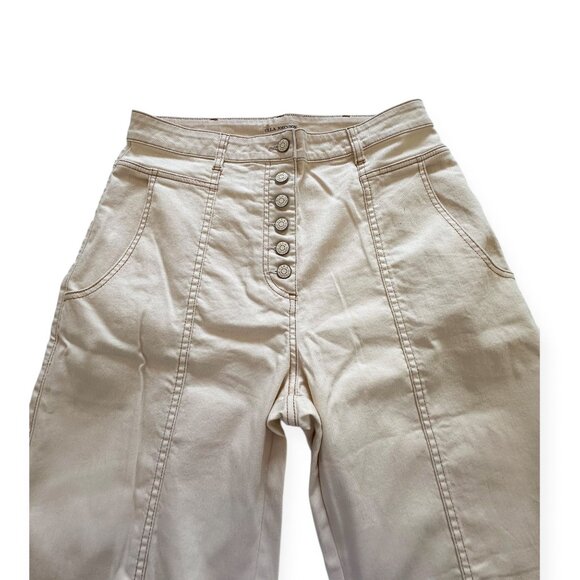 Ulla Johnson Brodie Jeans, Cream, Size 8, New with tag, MSRP $395 - Picture 10 of 16